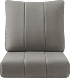 Luxury 24x24x6 Inch Kitty Outdoor Cushions - Water Resistant 1 Set Patio Replacement Seat Cushion for Rattan Wicker Dining Rocking Swivel Chairs Loveseat Couch Sectional Sofa - Grey