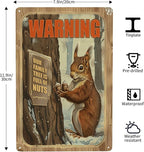 Funny Squirrels Signs Welcome To The Nut House Squirrels Stuff For Indoor Outdoor Decor 12x8 Inches Our Family Tree Is Full Of Nuts