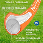 Fevone Garden Hose 25 ft., Lightweight Hybrid Water Hose, Flexible and Durable, Leak-Free Connections