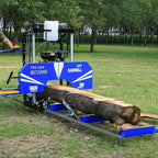 BILT HARD 22" Portable Sawmill with 270cc 9HP 4-Stroke Gas Engine, 20'' Board Width, 13' Track Length, Cuts Logs Up to 22" Dia x 129" L