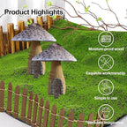 Miniature Fairy Garden Fence,DIY Wood Picket Fence Mini Ornament,Fairy Garden Accessories,Home Garden Plant Pot DIY Diorama Project (Brown,1.96"x 35.4")