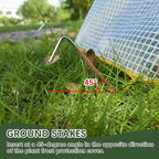 47.2" *14.6" *13.4" Foldable Garden Row Accelerator Plants Cover for Raised Garden Bed, Mini Greenhouse Cover with Two Air Hole and Breathable Mesh, Frost Cover for Plant Vegetable Seedling Protector