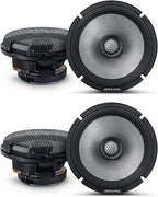 Alpine Two Pairs of R2-S65 Type R High-Resolution 6.5" Coaxial Speakers