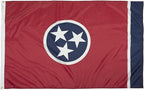 FlagSource Tennessee Nylon State Flag, Made in the USA, 3x5'