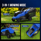 Wild Badger Power 40V 14" Cordless Lawn Mower, Up to 1600sq.ft, Brushless Motor, 5 Height Settings, Bagging & Mulching, Quick-Fold, 4.0Ah Battery & Fast Charger Included