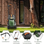 Goplus Lawn Mower, Electric Lawn Mowers with Grass Collection Box, 10 AMP Motor, 13" Cutting Deck, 3 Adjustable Cutting Positions, Walk-Behind Small Corded Lawnmower for Garden Farm Yard