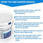 Pro-Grade Chlorine Pool Shock, 68% Cal-Hypo Granular Sanitizer, Prevents Bacteria & Algae, Restores Crystal Clear Water - Shock Treatment, Swimming Pool Chemical - 50Lb
