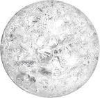 uxcell 80mm/3.1" Crystal Sphere Ball Ice Cracked Glass Solid Decorative Sphere Crystal Ball Prop Ornament for Feng Shui Divination Fortune Telling Tabletop Fountain Decoration, Clear