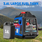 4000 Watt Inverter Generator, 120V Gas Powered Generator SuperQuiet, RV Ready/EPA for RV, Camping and Home, Blue