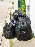150 Count Heavy Duty Black Trash Bags, 40-45 Gallon, 38x46 Inches, 20 Micron Thick Large Garbage Bags