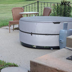 Portable Hot tub Cover, Inflatable Hot tub Full Coverage - Waterproof, Sun Protection, dust Proof, Suitable for 85 "Portable Outdoor spa, Round(Gray, Cover only)