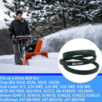754-0367 Snowblower Drive Belt 3/8" x 34.5" for Troy-Bilt Cub Cadet MTD Craftsman White Outdoor 754-0367 75-157 Ariens Gravely 07206600 07208600 Toro 251028 Stens 265-256(2 Pcs)