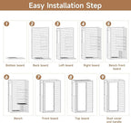 Real Relax Far Infrared Sauna, Home Indoor Sauna Room Canadian Hemlock Wooden Dry Saunas 950W 120V with Control Panel and 6 Low EMF Heaters Panels for Personal Spa