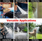 Cordless Pressure Washer with Faucet & Garden Hose Connector, 2 X 5.0AH Batteries, 2000PSI MAX Portable Pressure Washer with Brushless Motor, 4 Speed Adjustment LCD Touch Screen, 6-in-1 Nozzle