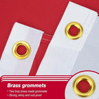 Poland Ensign Polish Flag 3x5 ft Outdoor, Double Sided 3 Ply Heavy Duty National Flag 100% Quality Polyester Polish Eagle Banner with Brass Grommets 4 Rows Stitches