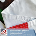 California Republic State Flag 2x3 FT Made in The USA-Heavy Duty Vibrant Colors Double Sided Cali CA Flag with 2 Brass Grommets for Home/Company/Indoor Outdoor Decoration