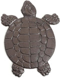 Sungmor Cast Iron Turtle Stepping Stones, Sturdy Metal Stepping Mat for Front Door, Outdoor Walkway Decorative Statue, Garden Path Pavers for Yard Lawn Landscaping