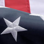 American Flag 20x38 Ft, Outdoor Premium US Flags, Heavy Duty Durable, 420D Polyester, Embroidered Stars, Brass Grommets