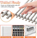 19.5" Grill Grates for Weber Genesis 300 Series，Cooking Grates for Weber Genesis E310 E320 E330 S310 S320 S330, Replacement Parts for Weber 7528/7524, 304 Stainless Steel