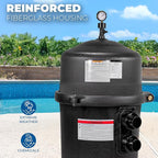 XtremepowerUS 425 SQ/FT Pool Cartridge Filter In-Ground Above Ground Swimming Pool and Spa Filter System (4-Pieces Filter Set) 2" Inlet/Outlet Fitting