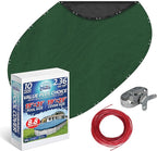 Winter Swimming Pool Cover for 15 ft x 21 ft Aboveground Oval Pool Size, Value Plus Choice Series, Solid Material, Color - Evergreen, Pool Cover Choice 321521-4CHOICE