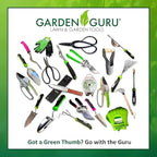 Garden Guru Eco Hand Rake Soil Tiller- 100% Recycled Stainless Steel - Rust Resistant - FSC Certified Wood Ergonomic Handle - Great for Gardening Cultivating Loosening Soil & Spreading Mulch (2 Pack)