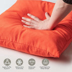 Outdoor Pillows Set of 2, 20''×20''Waterproof Throw Pillow for Patio Furniture, Feathers and Down Filled Outside Decorative Pillows Inserts for Garden, Porch Swing, Couch and Sofa