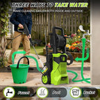 Pressure Washer, 5000PSI Power Washer with 4 Quick Connect Nozzles & Foam Cannon & 52 FT Hose Reel, Portable High Pressure Washer Cleaning Machine for Cars Fences Patios