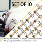 Shear Pins and Cotter Pins Fit for MTD Snowblower - Shear Pins 10pcs and Cotter Pins 10pcs Compatible for Cub Cad et Troy Bilt Craftsman 24" 26" Snow Thrower, Replace 738-04124A 714-04040