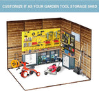 Shed 8' x 8' Storage Shed, 8x8 FT Wood Sheds & Outdoor Storage Clearance, Utility and Tool Garden Shed, Waterproof Storage Shed Large with Lockable Doors for Backyard, Patio, Outside
