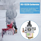 951-15236 Carburetor Replacement for Craftsman Troy Bilt Storm 2410 2420 SB410 24" Snow Blower, 751-15236 Carb Replace 31AS6BN2711 208CC Engine 31AS6BEE793 SnowBlower