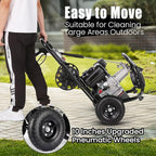 4200PSI Gas Pressure Washer 4.0GPM Gas Power Washer 212CC Gas Powered Washing Machine Commercial High Pressure Washer with 32ft Hose&5 Nozzles for Patio Garden Yard Vehicle (Black with 32ft Hose)