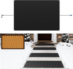 Snow Melting Mats Outdoor for Entrances, 40 x 60 in No-Slip Rubber Heated Outdoor Mats with 10 ft Power Cord, 3 in/h Speed Snow and Ice Melting Pads for Winter Roofs, Backyards Snow Removal