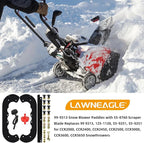 99-9313 Snow Blower Paddles with 55-8760 Scraper Blade Replaces Toro 99-9313 Kit, 55-9250, 55-9251, 88-0771, Toro 55-8760 for Toro CCR 2000, CCR 2400, CCR 2450, CCR 3650 Snowthrowers