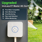 ImoLaza ET Master 4th Gen Smart Sprinkler Controller: Upgraded 4-Zone WiFi Irrigation Controller with Automated Watering, App Control, Smart Weather Skips and Fault Alerts