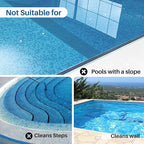 POOLPURE AquaGuard SE II Cordless Robotic Pool Cleaner - 120Min Runtime with 5000mAh Battery, Dual 30W Motor Power for Above Ground & Inground Pools, Auto Cleaning with Self-Parking