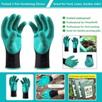 Standard 2-Pack 46 Gallon Yard Garden Bags (D26, H19 inch) with Gloves for Yard Waste Bags,Lawn Debris,Weeds Bag,Recycle Bin,Laundry Container,Camping Waste Bin,Lawn Grass Clippings,Leaf Bag 4 Handles