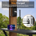 Modern Shade Woodberry Grill Gazebo 6' X 12', Cedar Wood Gazebo with Dual bar Tops & Shelves, Patio Pavilion with Galvanized Steel Roof, USB and USB-C Charging Ports for Patio, Garden