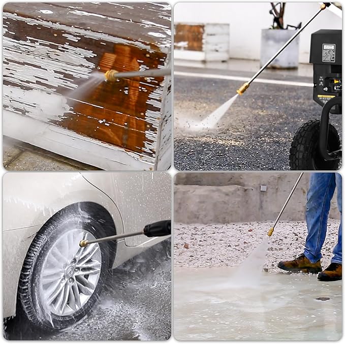 BILT HARD Gas Pressure Washer, 3500 PSI 2.5 GPM, Gas Powered Pressure Washer with Copper Pump, Spray Gun and Extension Wand, 5 Quick Connect Nozzles, for Cleaning Cars, Homes, Driveways, Patios