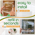 Window Bird Feeder with Strong Suction Cups - (Upgraded 2025 Model) Clear Acrylic Feeder Window for Cats Bird House Gift