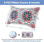JMGBird Outdoor Lumbar Pillows Pack of 2 Outdoor Decorative Pillows with Insert Included 12×20 Inch Outdoor Pillows for Patio Furniture