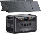 BLUETTI Apex 300 Solar Generator (2025 New) with 2 200W Solar Panels, 2764.8Wh LFP Battery Backup with 6 3840W AC Outlets (7680W Surge), 120V/240V Dual Voltage, Ideal for Camping and Off-Grid Living