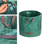 2 PCS 106 Gallon Yard Waste Bags, Reusable Lawn and Leaf Bags Heavy Duty Garden Bags with 2 Pair Gloves for Clean Up Outdoor Debris Leaves Grass Clippings