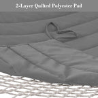 SUNCREAT 15 FT Hammocks for Outside, Two Person Hammock for Patio, Garden, Porch, Outdoor, Light Gray
