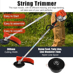 2-Stroke Weed Eater, 52cc Gas Weed Wacker 5 in 1 Gas String Trimmer Multi Functional Garden Trimming Tools with Rubber Handle & Shoulder Strap Brush Cutter for Lawn, Garden and Yard