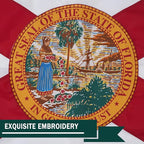 ROTERDON Florida Flag 6x10 Outdoor, 210D Heavy Duty FL State Flags Outside, Embroidered Stars and 2 Stitch Hemmings, Double Sided Banner with 2 Brass Grommets