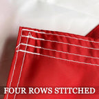 Florida State Flag 3x5 Embroidered Outdoor Double Sided- 3Ply Heavy Duty 300D Nylon(All Weather)- Big State Of Florida Flag 3x5-2 Brass Grommets & 4 Rows Stitched