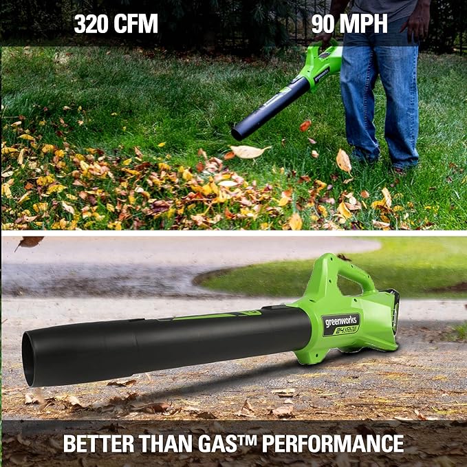 Greenworks 48V (2x24V) All-in-One Cordless Combo - 20" Push Lawn Mower, 12" Trimmer, 320 CFM Blower & 500 Lumen Lantern