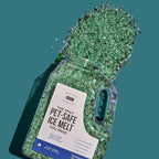 Natural Rapport Pet Friendly Ice Melt - Calcium Chloride Free, Pet Safe Ice Melter, Rock Salt Alternative - Time Release Deicer Formula Lasts 3X Longer (10 lb)