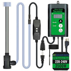 3500W 240V Immersion Water Heater for Hot Tub & Inflatable Pool – Portable Fully Submersible Electric Heater with Thermostat & GFCI for Bathtub, Sap, Above Ground Pool & Baptismal Pool